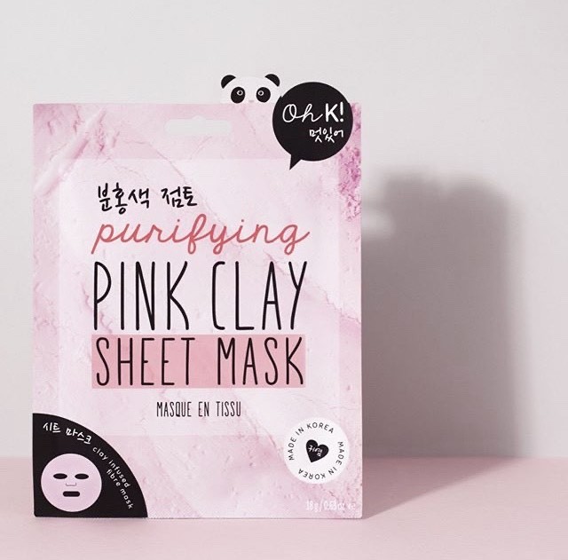 Social Oh K! Pink clay sheet mask