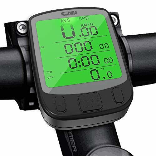 SPLAKS Cuentakilómetros para Bicicleta de múltiples Funciones