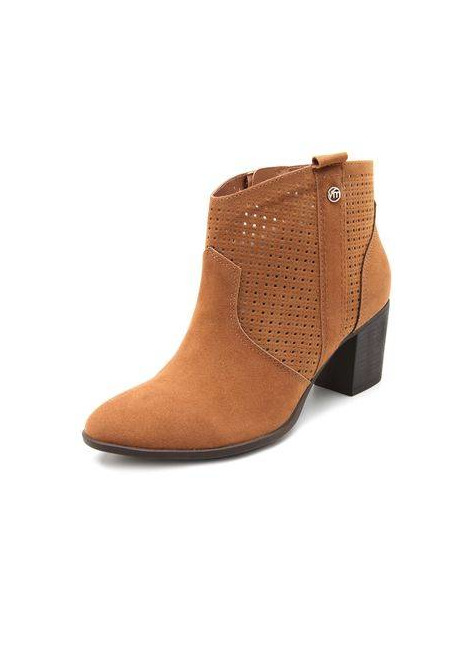 Social Casual Bota Via Marte Perfuros Caramelo 