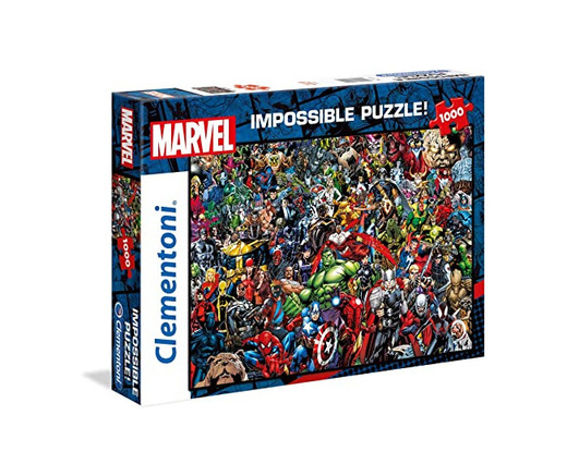 Clementoni Puzzle Impossible Marvel 1000 pzas, Multicolor