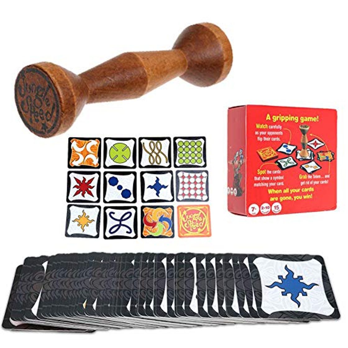 Social Outtybrave Jungle Speed Juego de Cartas para Fiesta Familia Fun Gripping Tarjetas