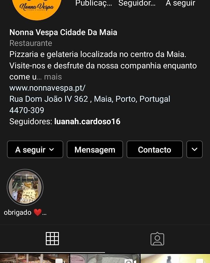 Restaurantes 🍕 Nonna Vespa 🍕 🍨 pizzaria gelataria Maia Porto