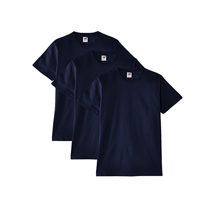 Social Fruit of the Loom Heavy Cotton Tee Shirt 3 Pack, Camiseta de