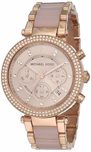 Michael Kors Reloj analogico para Mujer de Cuarzo con Correa en Acero