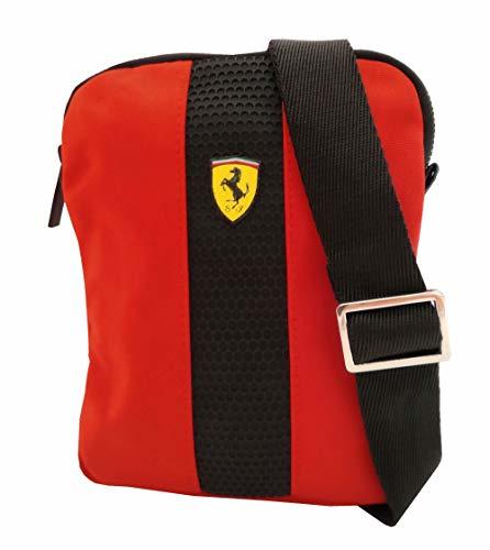 Producto Pequeño Crossover Plano Bolso Bandolera Escudo Ferrari Red 61426