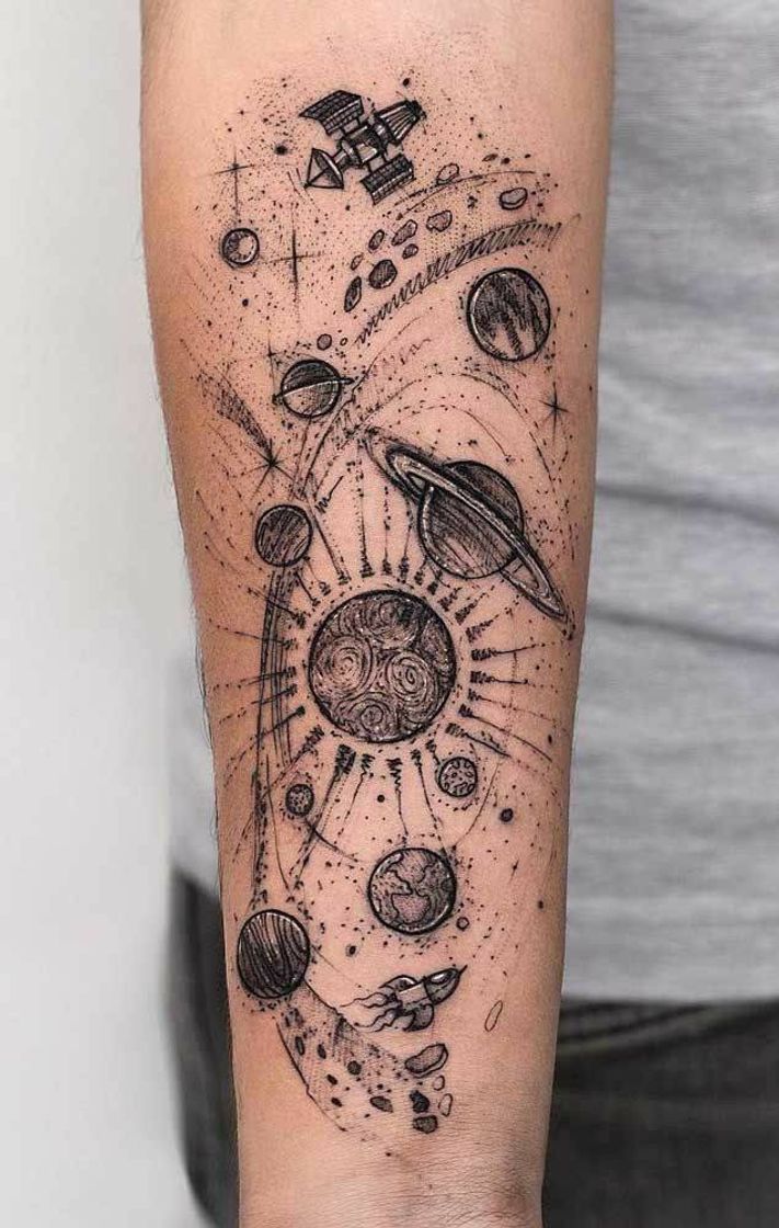 Fashion Tatuagem universo