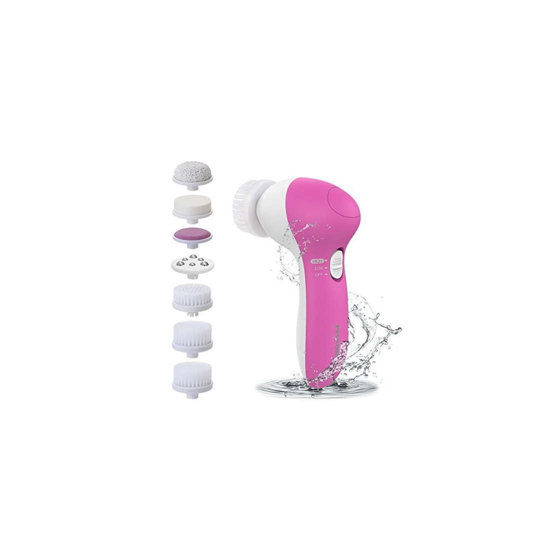 Beauty PIXNOR [Actualizada] 7 En 1 Cepillo Limpiador Facial Electrico