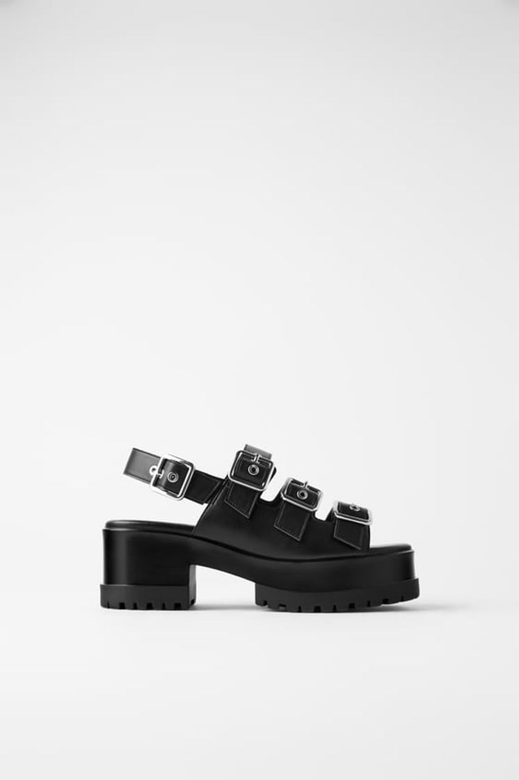 Moda SANDALIA PLATAFORMA SUELA TRACK HEBILLAS | ZARA ...