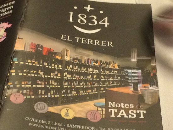 Restaurantes El Terrer 1834