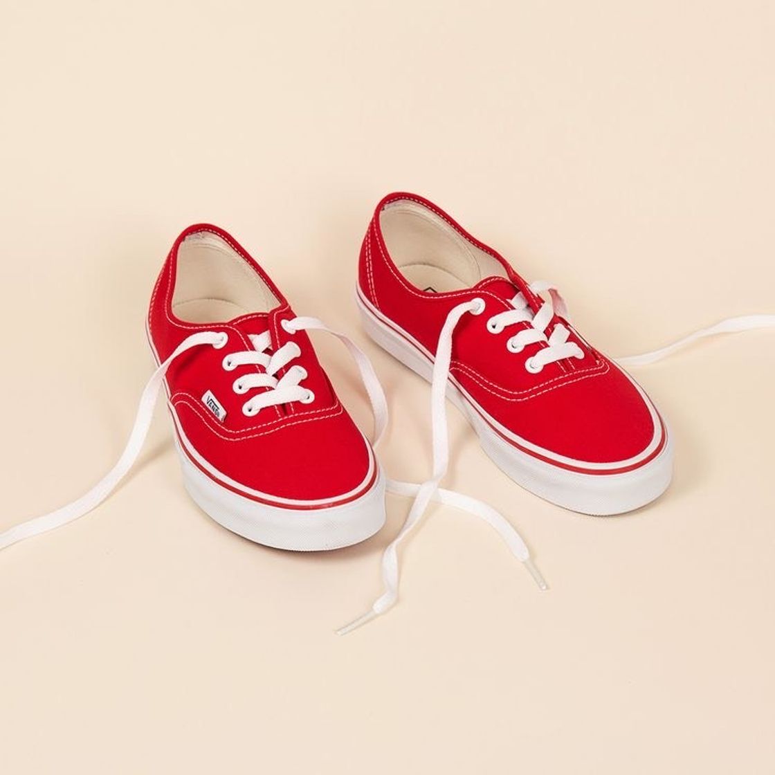 Fashion Vans Authentic, Zapatillas de Tela Unisex, Rojo