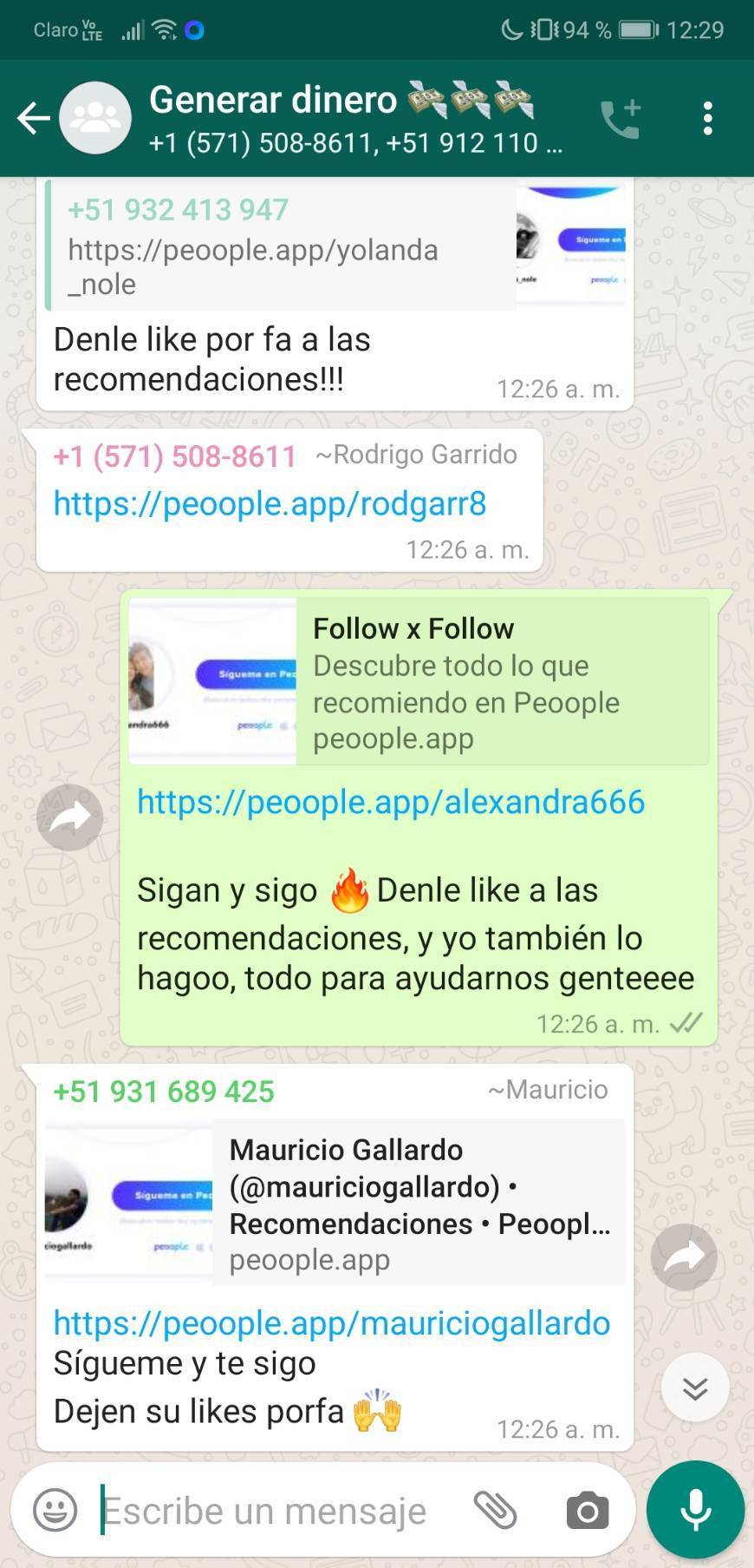 Social GENTE GRUPO DE WHATSAPP PARA AYUDARNOS, UNANSE