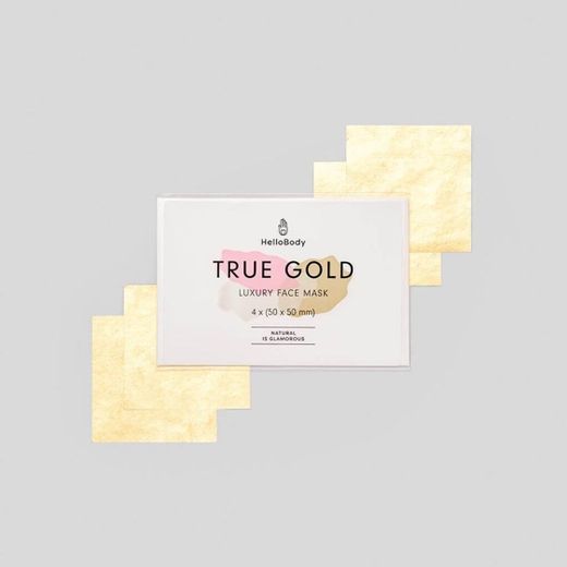 TRUE GOLD Mascara fácil en hojas de oro - Hellobody