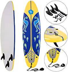 Moda Giantex 6' Surfboard Surfing Surf Beach Ocean Body Foamie Bo