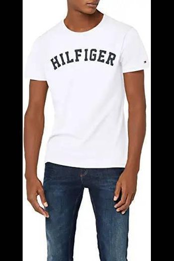 Tommy Hilfiger men's arched logo t-shirt, blue