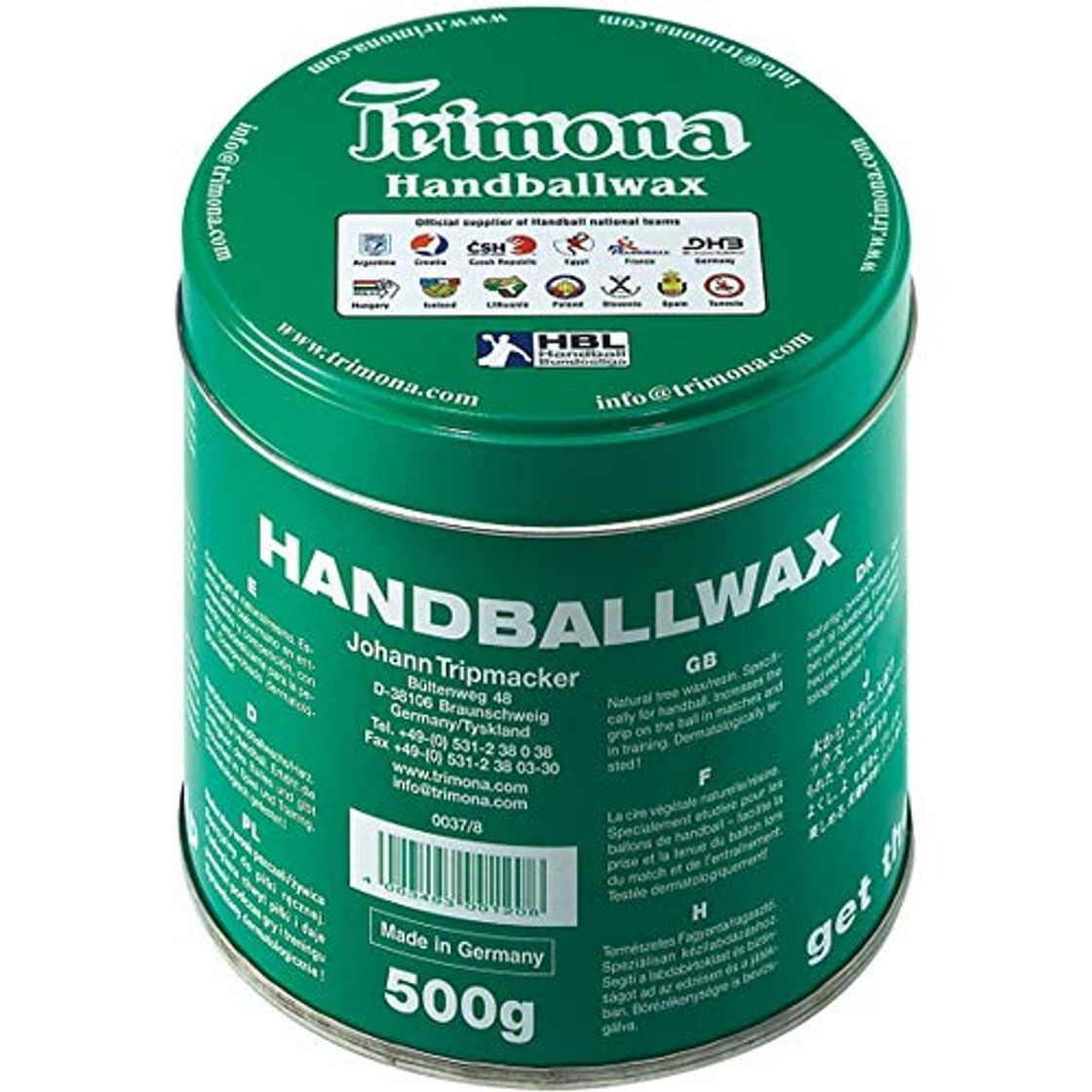 Social erima Bote Resina TRIMONA BALONES Balonmano 250grs