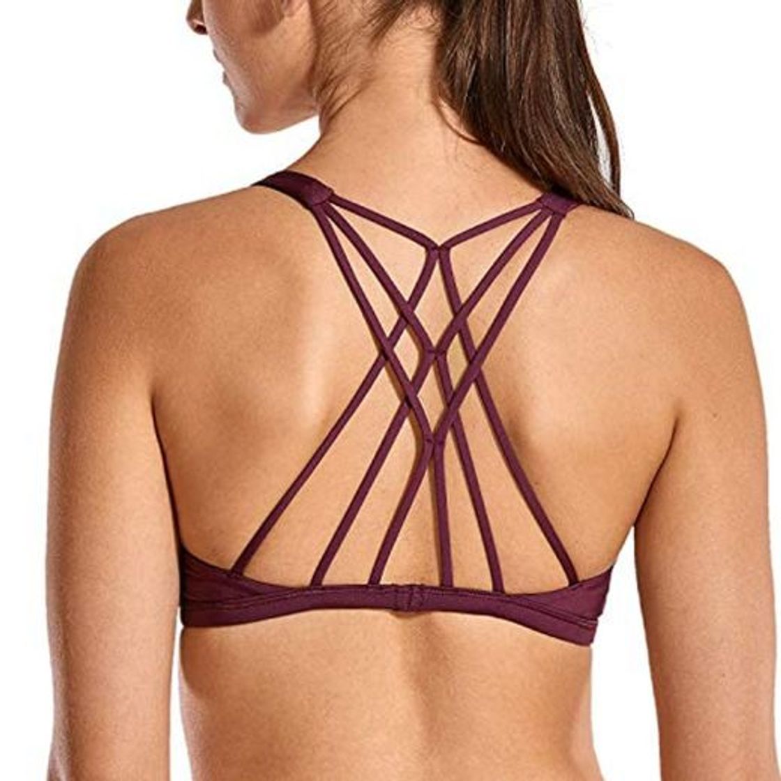 Products CRZ YOGA Sujetador Deportivo Yoga para Mujer Ejercicio Fitness Ropa Interior Morado