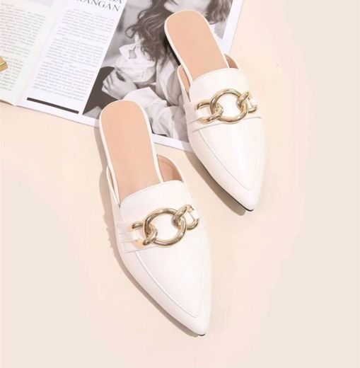 Sapato branco glamour 💸🦋