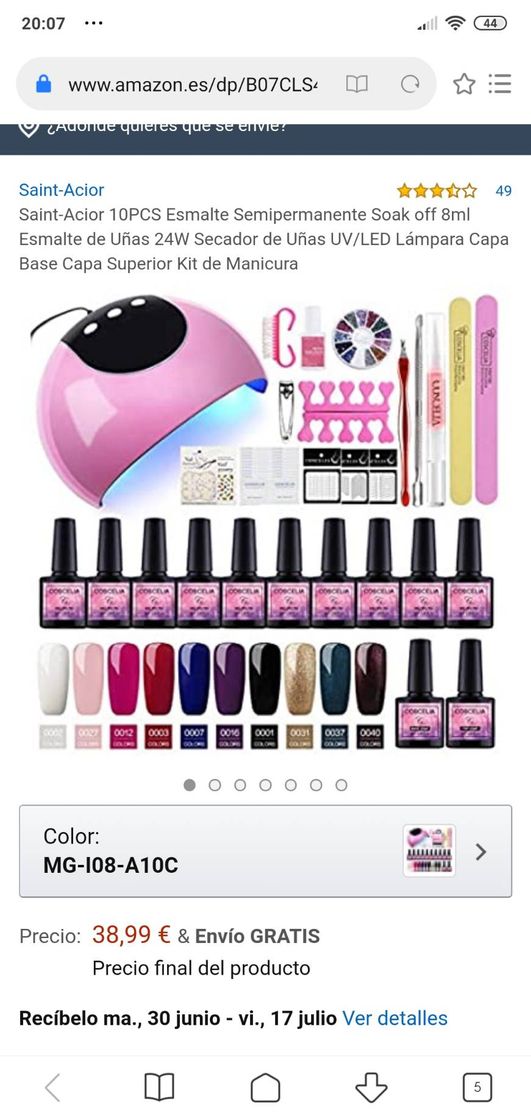 Fashion KIT PARA UÑAS ( PARA EMPEZAR) 