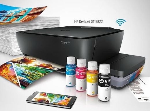 Impressora Multifuncional HP DeskJet GT 5822 Tanque . 