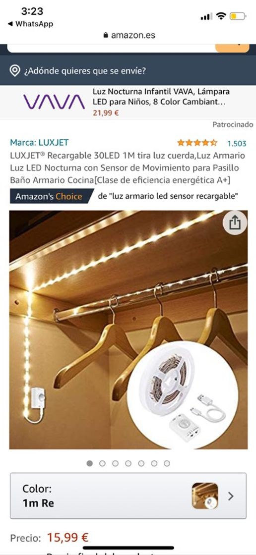 Product Luces led para armario 🙃