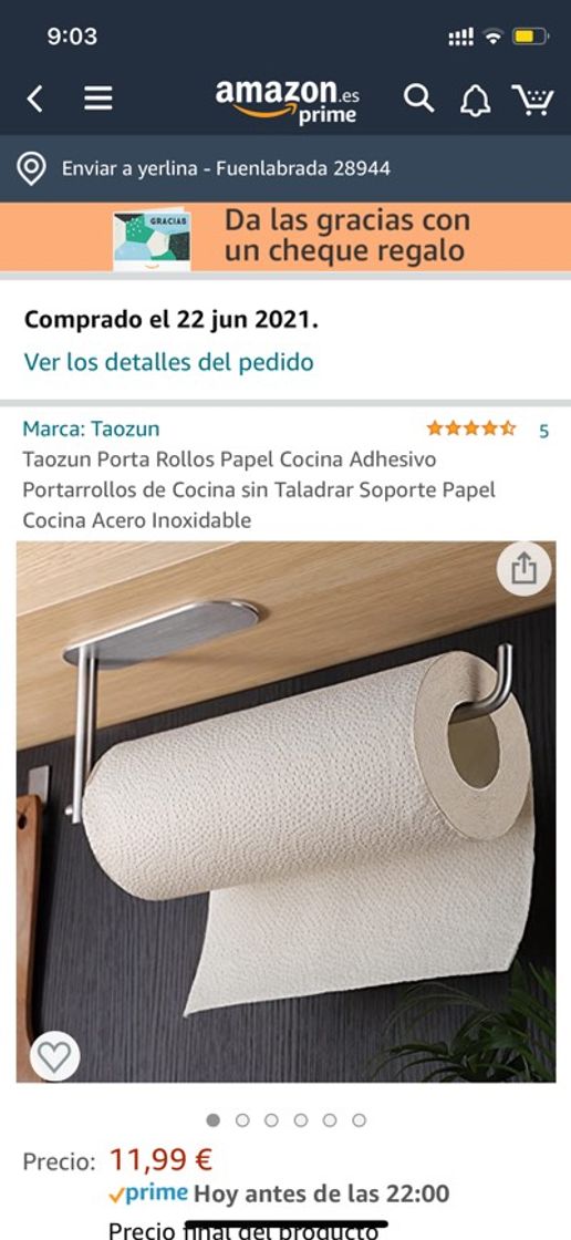 Products Porta papel de cocina bello y práctico 