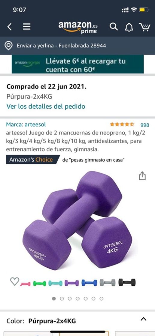 Products Mancuernas 4 kilos 