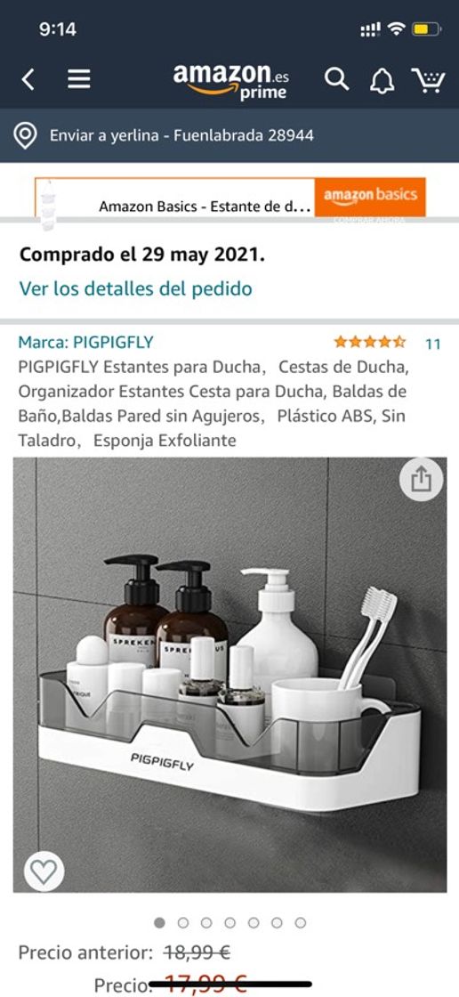 Products Porta productos para la ducha