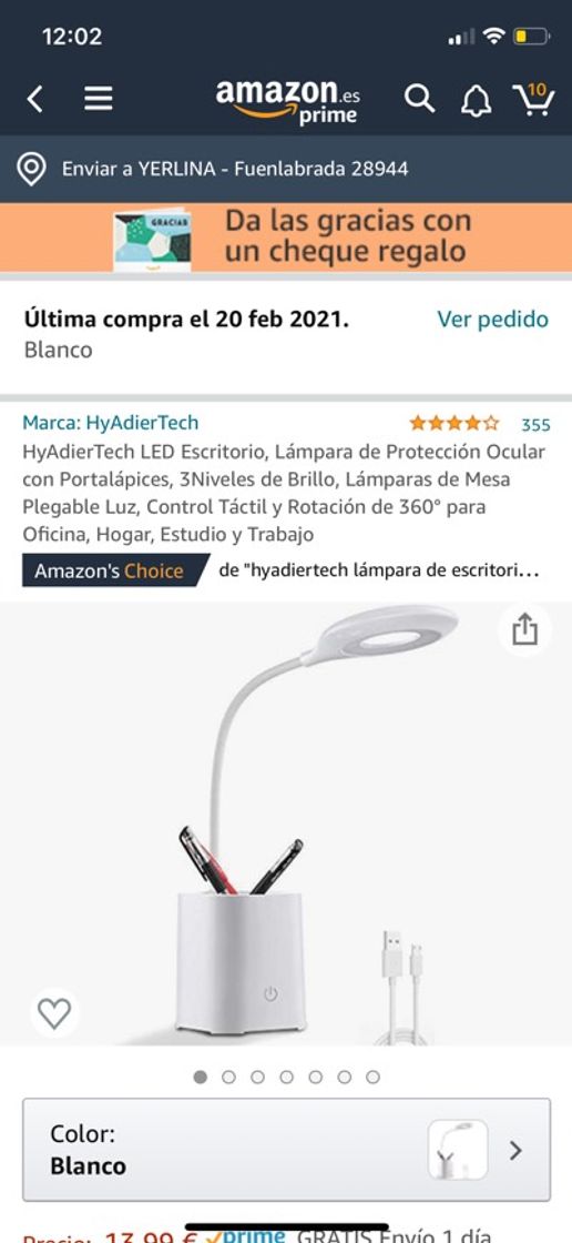 Products Lámpara para escritorio que también es porta bolis 🥰