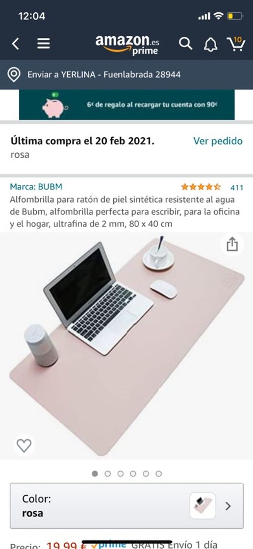 Producto Alfombrilla para escritorio 