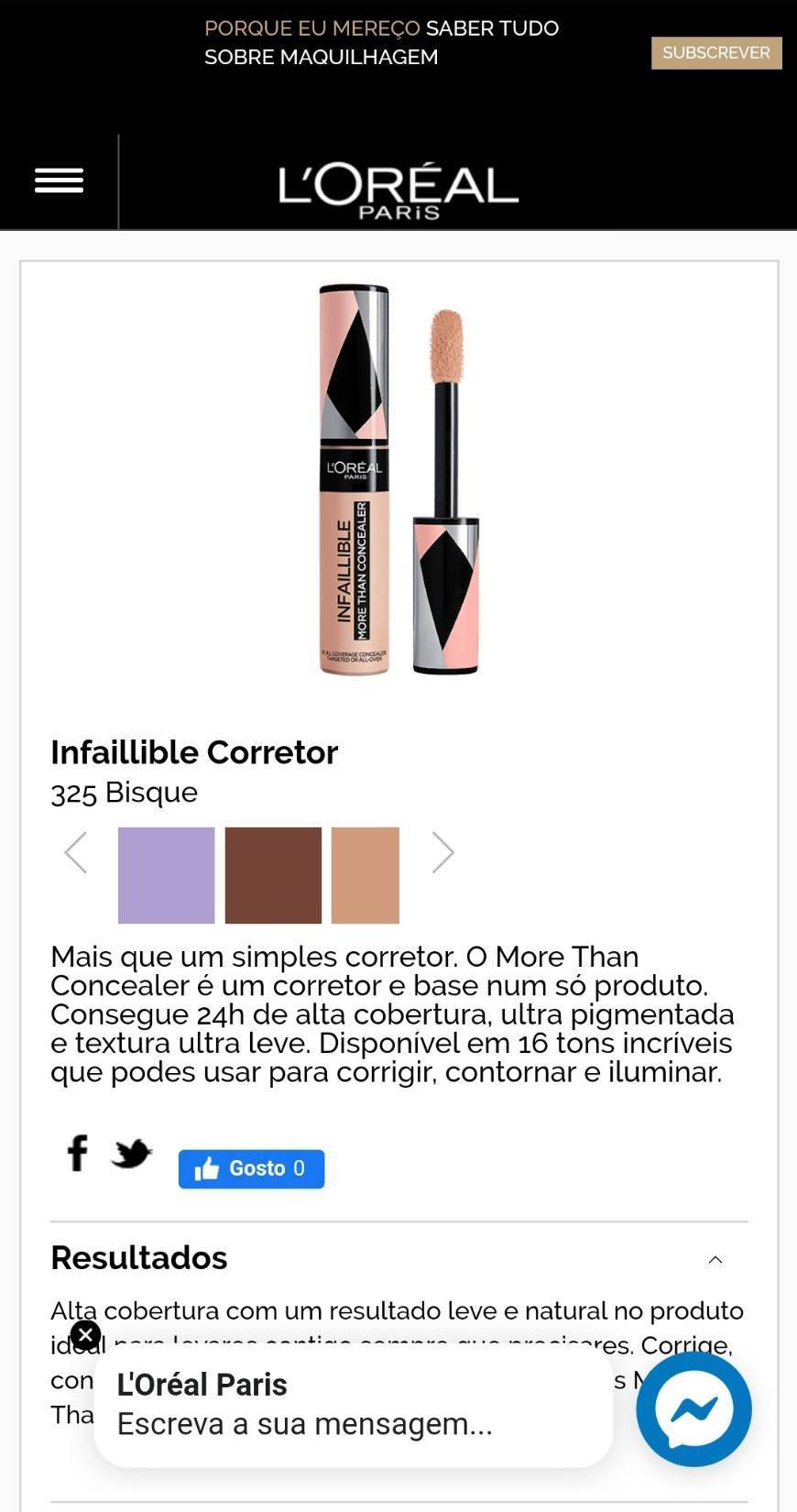 Social Corretor multiusos L'oreal 