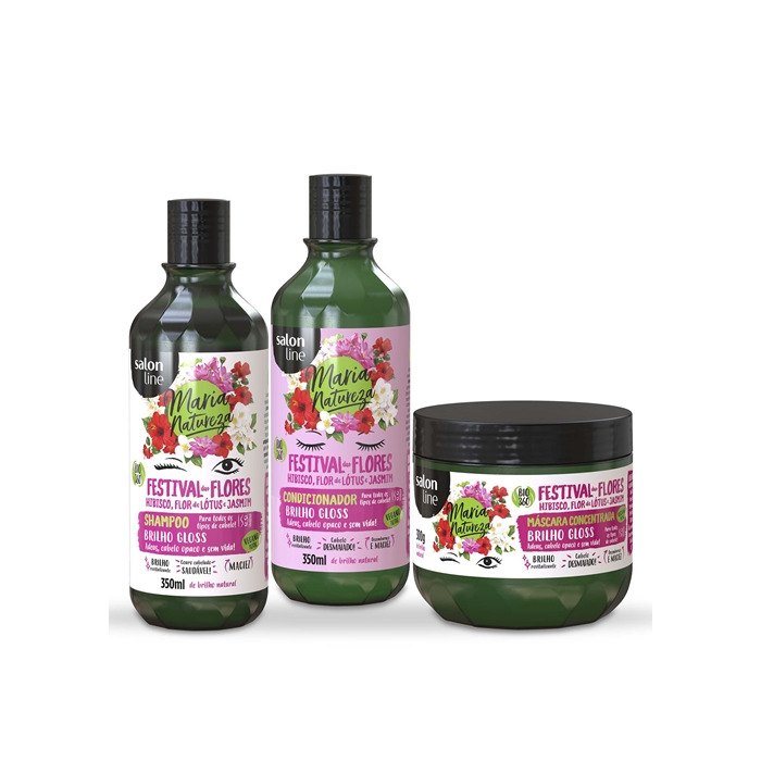 Producto Combo brilho gloss festival das flores vegano Maria natureza