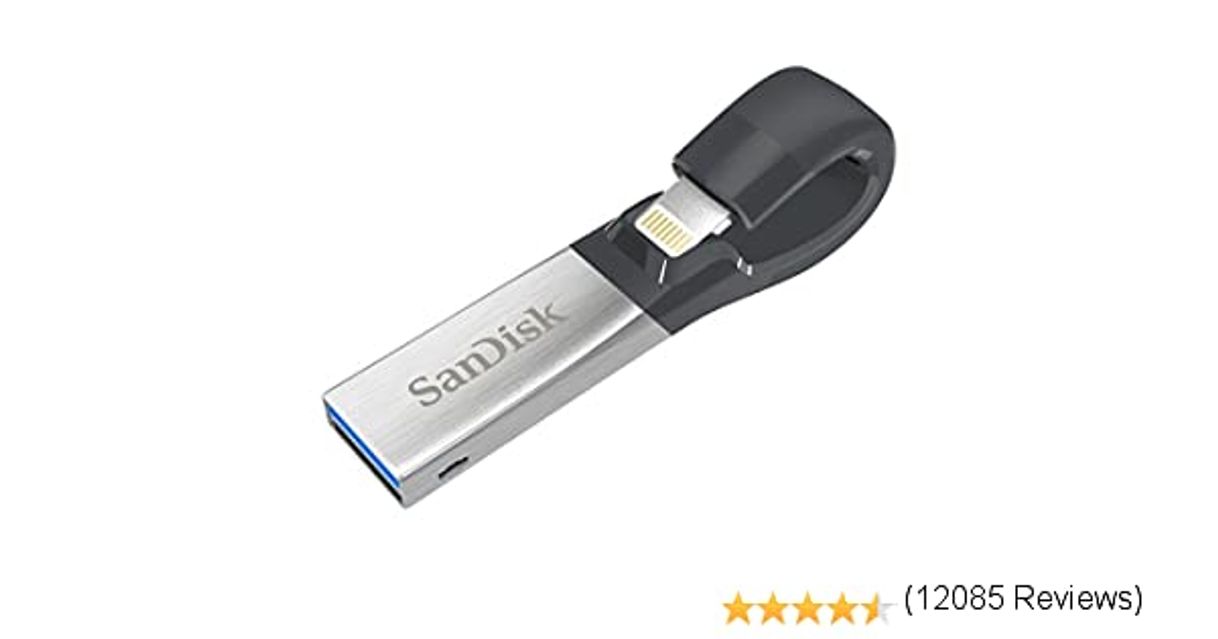 Moda SanDisk iXpand - Memoria Flash USB de 64 GB para iPhone y iPad ...