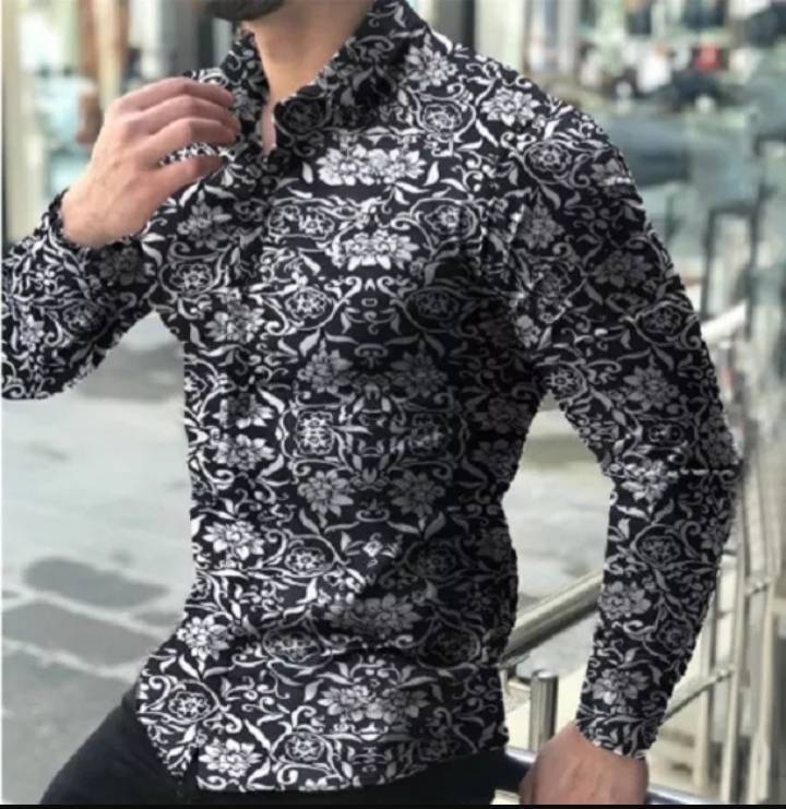 Moda Camisa Social Floral