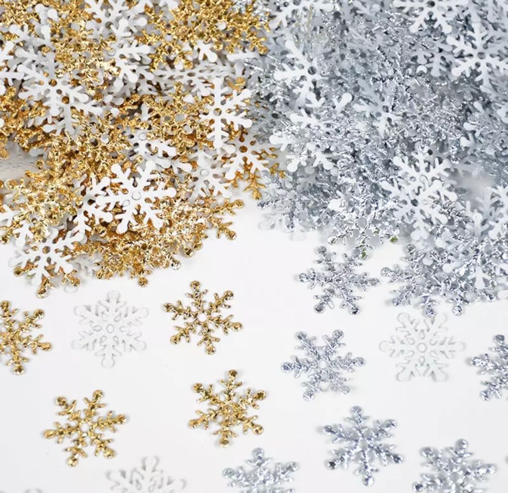 Copos de nieve decorativos