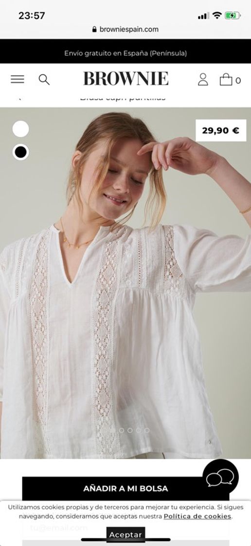 Blusa Capri Puntillas | Compra CAMISAS Y BLUSAS | Primavera ...