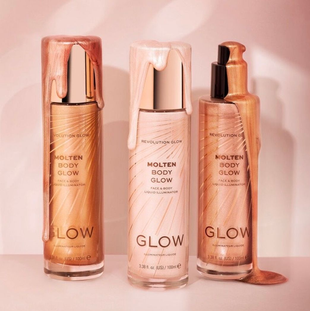 Fashion Makeup Revolution Glow Molten Body Gold Liquid Illuminator ...