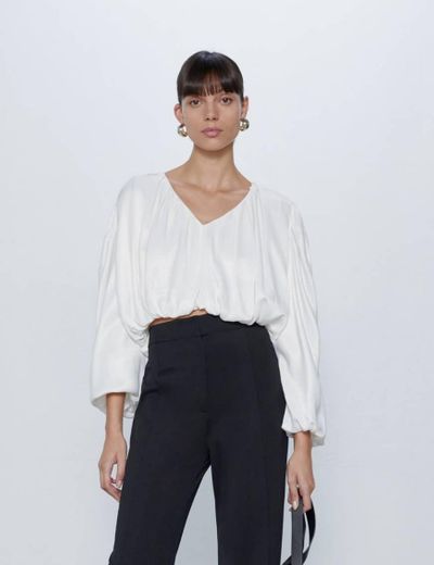 Blusa Cropped Abalonada