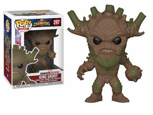 Game Funko- Pop Games: Marvel-Contest of Champions-King Groot Batalla de Superhéroes, Multicolor, 9