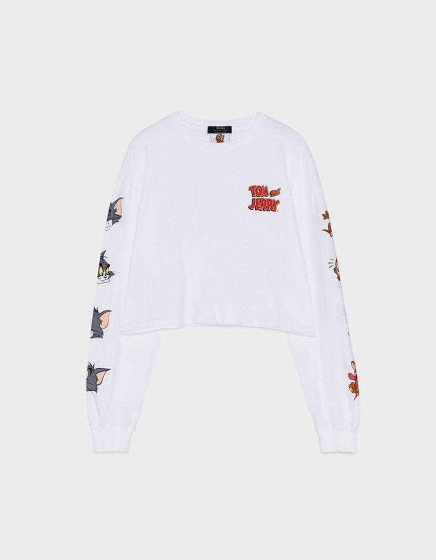 Social Bershka t shirt Tom and Jerry 