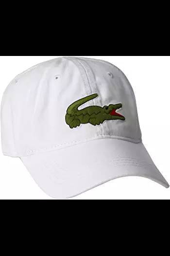 Moda Lacoste men's classic big croc gabardine cap