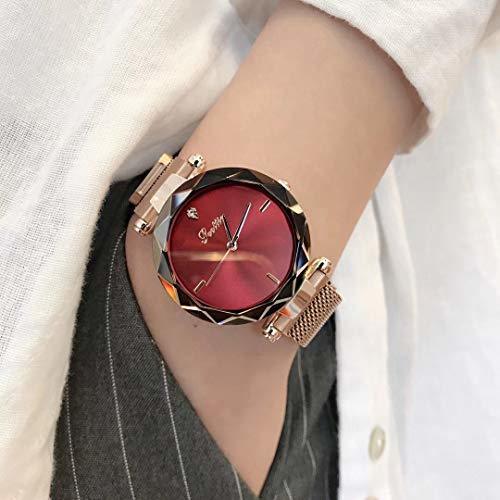 Place GRCSGL Reloj para Mujer Auténtica Moda Atmósfera Star Diamond Reloj para Mujer