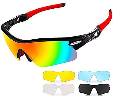 Social Óculos de sol desportivos polarizados unisexo