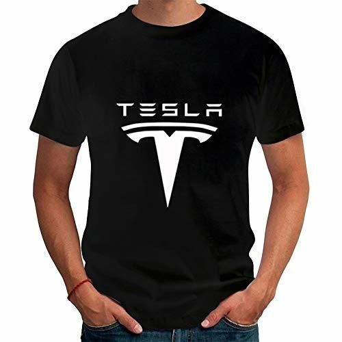 Tesla Printed Men T Shirts Short Sleeve Round Neck Ringer Letters Printed