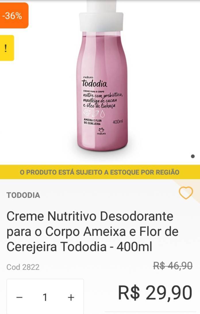 Productos Creme Nutritivo