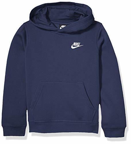 Nike Sportswear Club Hoodie Boys Sudadera con Capucha, Niños, Azul