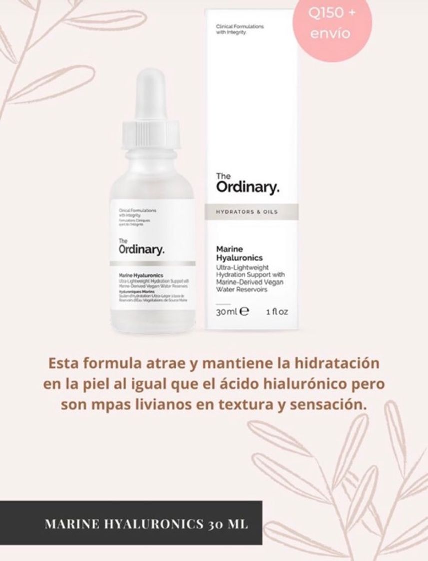 Belleza The Ordinary Marine Hyaluronics Ultra-Lightweight Hydration Support with Marine-Derived Vegan Water Reservoirs