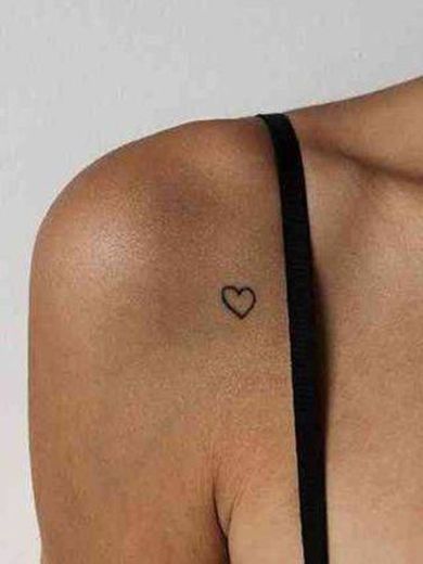 CORAÇÃO-TATTOO MINIMALISTAS 