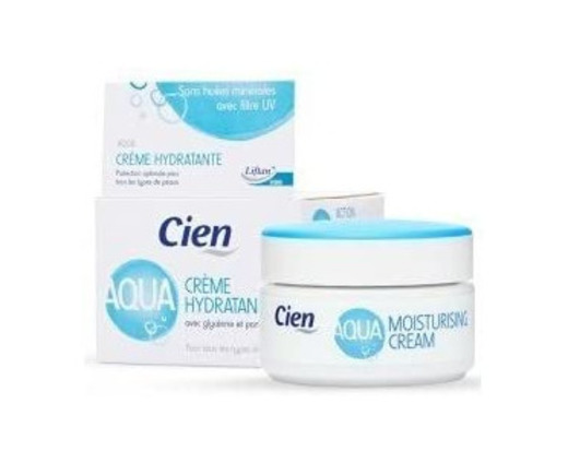 Crema Cien Aqua Hidratante con Glicerina y Pantenol