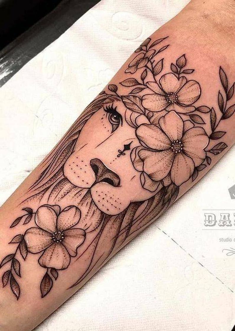 Moda Tattoo Leão 🦁 delicado 