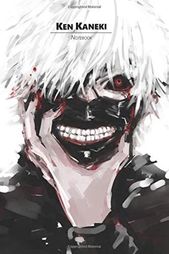 Ken Kaneki Notebook: Anime Lover Notebook, 120 Squared Pages, 6 x 9, Gift, School&Office, Tokyo Ghoul, Ken Kaneki